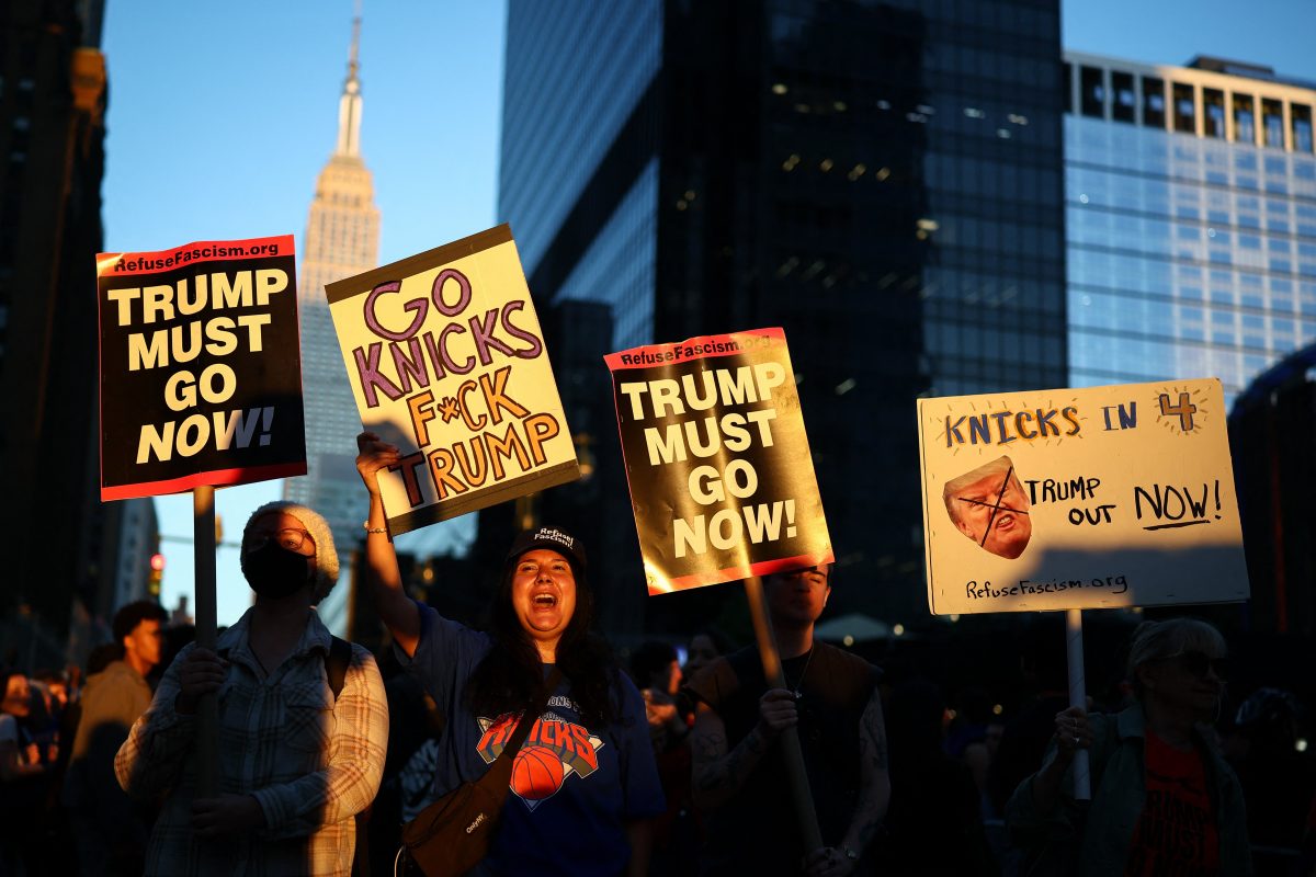 Why the Internet Thinks Trump Just Cursed the Knicks at the NBA Finals